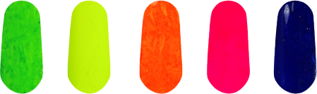 colección de pigmentos neones